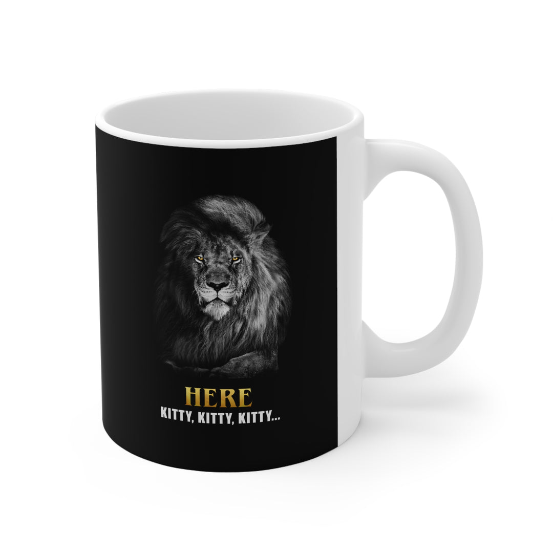 UK - Here Kitty, Kitty Ceramic Coffee Cups, 11oz, 15oz