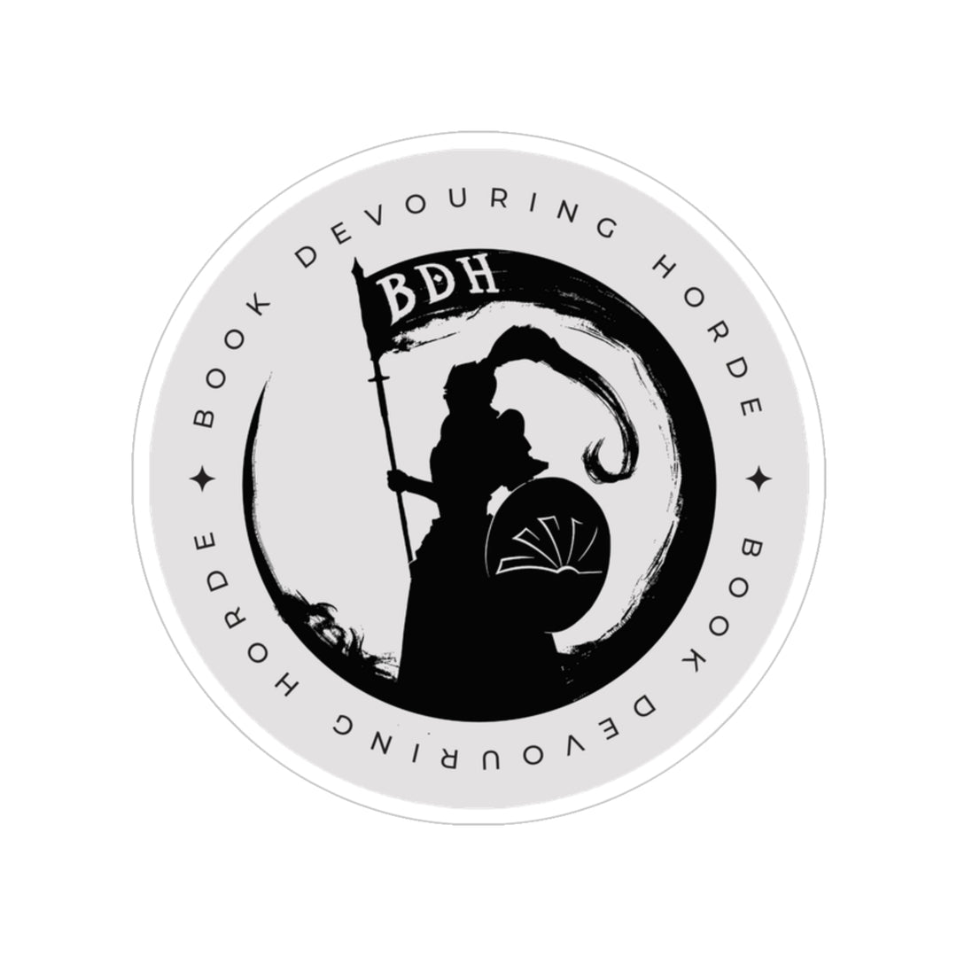 BDH Serious Business Grey Outdoor Stickers, Round, 1pcs