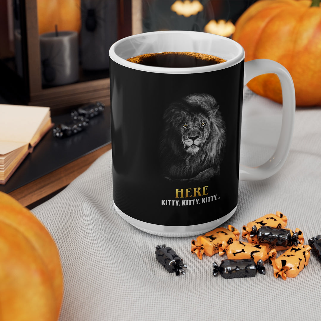 UK - Here Kitty, Kitty Ceramic Coffee Cups, 11oz, 15oz